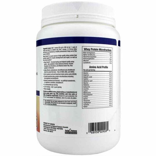 Whey Factors Natural Whey Protein, NF